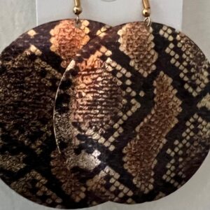 Metallic Animal Print Earrings