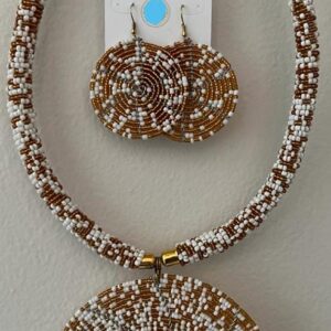 Serafina Necklace (Gold and White)