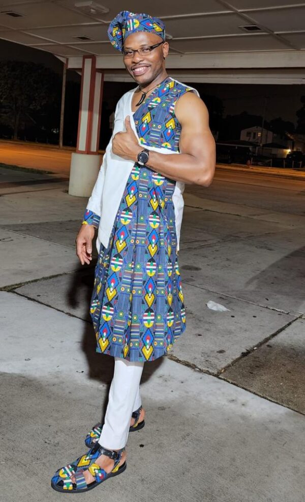 Men's Full African Wear with Shoes